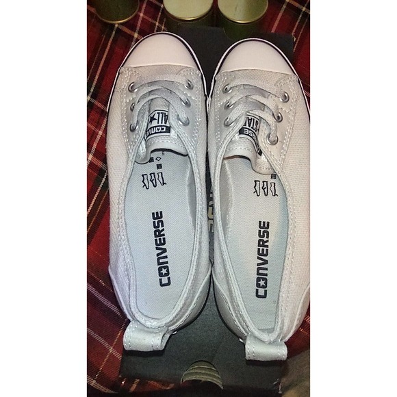 Converse Shoes Womens 5.5 Chuck Taylor All Star Ballet Gray Canvas Lace Up... - Picture 4 of 11